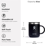 Hydro Flask Coffee Mug Gift Set - Insulated Stainless Steel, Non-Spill, Leak Proof Travel Mugs 12 Oz Black Tie Set