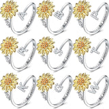 Sunflower A–Z Initial Spinner Ring - image 4