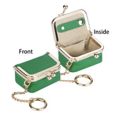 RoyalBagger Genuine Leather Mini Coin Purse - Kiss Lock Change Pouch