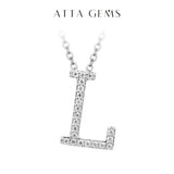 Moissanite A–Z Initial Pendant Necklace - image 22
