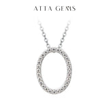 Moissanite A–Z Initial Pendant Necklace - image 7