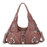 Angel Kiss Vintage Crossbody Bag(14" x 5" x 13") - PU Hobo Tote Satchel, Lightweight Elegant Convertible Shoulder Bag, Stylish Women's Commuter Accessory, Ideal for Summer Daily Use & Mother's Day Gifts, Stylish Crossbody Bags, Convertible Shoulder Bags