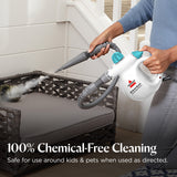 BISSELL Steam Shot Extended Reach Steam Cleaner and Sanitizer, Corded, Handheld Portable Steam Clener for Tile, Grout, Windows, Bathrooms, Kitchens, Fabric Steaming, Chemical Free Cleaning, 4171W