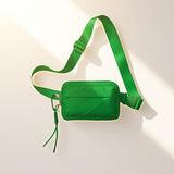 Multi Pockets Crossbody Bag with Keychain (#12123) - Field of Strawberries