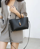 Everyday Large Capacity Faux Leather Tote Handbag