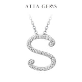 Moissanite A–Z Initial Pendant Necklace - image 28