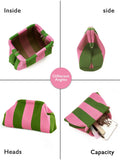 Women's Striped/rhombus/leaf/dot Cloud Handbag, Clip Closure Crossbody Bag, Lightweight Foldable for Daily Use, Gifts for Friends and Valentine's Day