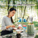 Auseo Tabletop Fire Pit Smokeless Outdoor Mini Fire Compact & Portable Dual Fuel with Portable Bag, 304 Stainless Steel, Green