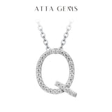 Moissanite A–Z Initial Pendant Necklace - image 27