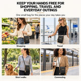 Touchscreen phone crossbody wallet bag