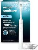 Philips Sonicare 4100 Rechargeable Electric Toothbrush, Advanced Plaque Removal, Pressure Sensor, Includes Brush Head Case, White BD5002AZ
