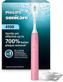 Philips Sonicare 4100 Rechargeable Electric Toothbrush, Advanced Plaque Removal, Pressure Sensor, Includes Brush Head Case, White BD5002AZ