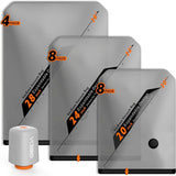 VACBIRD New X8 Vacuum Packing Pump Storage Bags-Rechargeable Wireless Pump Travel Storage Bags Set - 20 Pack Portable Space Saver Bags for Travel & Home - Vacuum Compression Packing Seal for Clothes, Blankets, Seasonal Storage