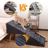 21-Inch Foldable Wooden Pet Steps and Ramp