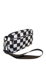 The Carry All Wallet (#8036-5) Minimalist Crossbody Bag with RFID Protection - Black Checkered