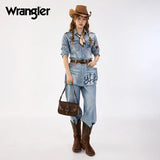 Western leopard hobo shoulder bag - Tan
