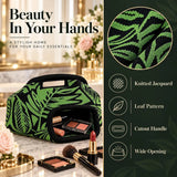 Green Leaf Knit Cosmetic Bag - image 4