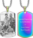 Personalized Photo and Text Dog Tag Necklace - image 18