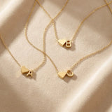 Dainty Heart Initial Pendant Necklace - image 8