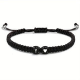Adjustable Initial Heart Charm Bracelet - image 34