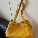 【Black Friday】Autumn and winter casual retro exquisite drawstring closure tote bag, fashionable and versatile large capacity shoulder bag, suitable for dates, parties and daily social occasions - image 12