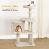 BestPet 36 inch Tall Cat Tree Cat Tower Cat Condo Multi-Level,Beige