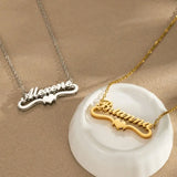 Double-Layer Heart Personalized Name Necklace - image 7