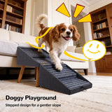 17-Inch Dog Ramp Stairs Ottoman for Senior Dogs