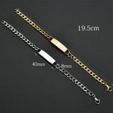 Three-Tone Engravable Curved Bracelet - image 14