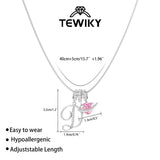 Triple-Layer Initial Necklace with Pink Heart Stone - image 11