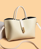 Everyday Large Capacity Faux Leather Tote Handbag