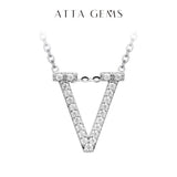Moissanite A–Z Initial Pendant Necklace - image 32