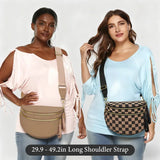 Plaid nylon crossbody bum bag - Light Pink Checkered