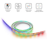 Roku Smart Home Smart Light Strip+ SE Wi-Fi - Enabled Indoor LED 16.4 ft (18 Watt) with Multi-Colored Section Control