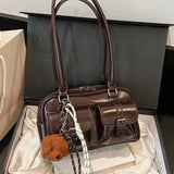 Fashionable and avant-garde women's shoulder bags, Fashion Shoulder Style, for autumn and winter 2026, personalized and niche women's bags, elegant and exquisite women's shoulder bags, suitable for shopping, dating, parties, commuting to work, etc - image