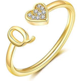 Minimalist A–Z Initial Open Ring - image 24