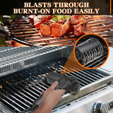 Electric BBQ Grill Brush Cordless and Rechargeable,Two Replacement Cleaning Brushes,Adjustable Angle, Barbecue Accessories,Barbecue Utensils,Wire Brushes for Cleaning Rust, Grill, Dirt, Paint Removal, Welding