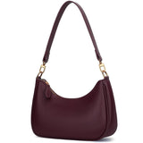KKXIU Retro Hobo Shoulder Bag - Burgundy