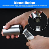 STARLIGHT- 2 Pcs Automatic Beer Soda Bottle Opener Stainless Steel Push Down Cap Bar Party