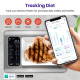Etekcity ESN00 AI Smart Food Scale | 19 Nutrient Facts Auto Scan | Digital Calorie Counter for Meal Prep & Fitness | Compact Stainless Design | Valentinesday Gift