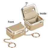 RoyalBagger Genuine Leather Mini Coin Purse - Kiss Lock Change Pouch
