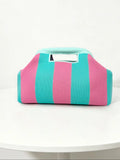Women's Striped/rhombus/leaf/dot Cloud Handbag, Clip Closure Crossbody Bag, Lightweight Foldable for Daily Use, Gifts for Friends and Valentine's Day