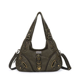 Angel Kiss Vintage Crossbody Bag(14" x 5" x 13") - PU Hobo Tote Satchel, Lightweight Elegant Convertible Shoulder Bag, Stylish Women's Commuter Accessory, Ideal for Summer Daily Use & Mother's Day Gifts, Stylish Crossbody Bags, Convertible Shoulder Bags