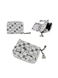 Women's Mini Bifold PU Leather Wallet with Zipper & Card Holder