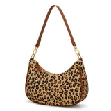 KKXIU Retro Hobo Shoulder Bag - Leopard