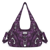 Angel Kiss Vintage Crossbody Bag(14" x 5" x 13") - PU Hobo Tote Satchel, Lightweight Elegant Convertible Shoulder Bag, Stylish Women's Commuter Accessory, Ideal for Summer Daily Use & Mother's Day Gifts, Stylish Crossbody Bags, Convertible Shoulder Bags