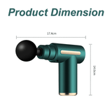 XIRQI Mini Massage Gun, Muscle Massager with 3200 RPM,Deep Tissue Muscle Massage Gun with 6mm Stroke,Black