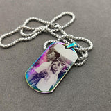 Personalized Photo and Text Dog Tag Necklace - image 27