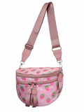 The Best Version Crossbody Bag (#8061) Women's Fashion Saddle Bag - Strawberry Shortcake
