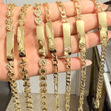 Gold-Plated Engravable ID Bracelet - image 1